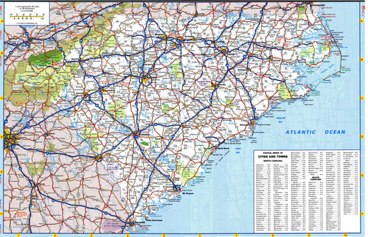 SOUTH CAROLINA STATE HIGHWAY COUNTY ROAD MAP GLOSSY POSTER PICTURE PHOTO BANNER sc city