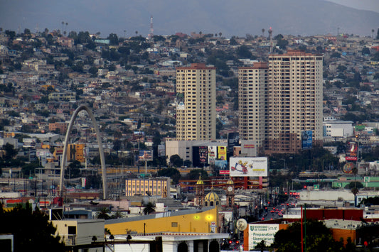 DOWNTOWN TIJUANA MEXICO TJ SKYLINE GLOSSY POSTER PICTURE PHOTO PRINT BANNER