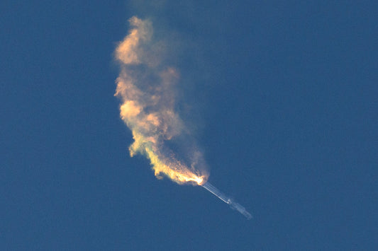 SPACE X STARSHIP ROCKET EXPLOSION GLOSSY POSTER PICTURE PHOTO PRINT BANNER