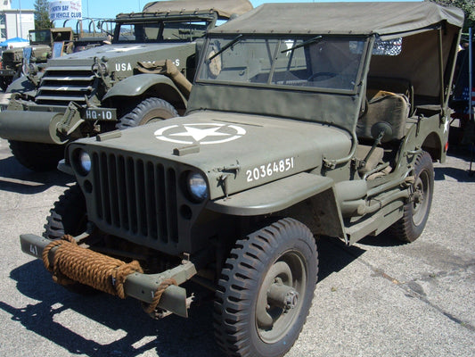 Willys Mb Jeep Us Army Vehicle Glossy Poster Picture Photo Print Banner Conversationprints