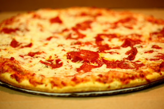 Whole Pepperoni Pizza Glossy Poster Picture Photo Print Banner Conversationprints