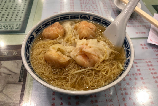 Wonton Noodles Dumpling Soup Glossy Poster Picture Photo Print Banner Conversationprints