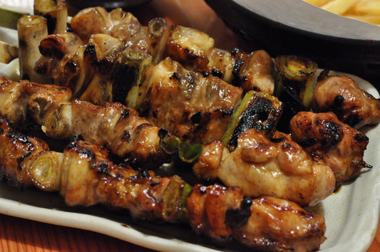 Yakitori Scallion Grilled Chicken Glossy Poster Picture Photo Print Banner Conversationprints