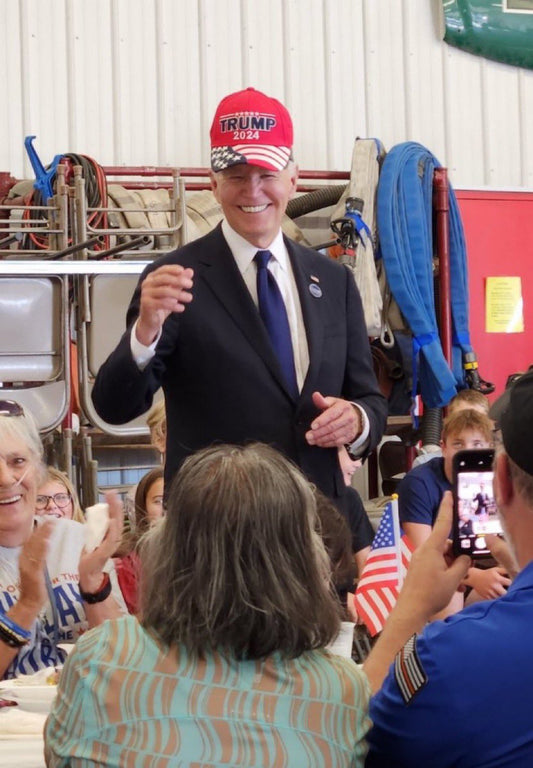 Joe Biden Wearing Maga Hat Glossy Poster Picture Photo Print Banner Conversationprints