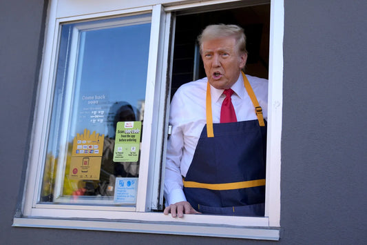 Donald Trump Mcdonalds Job Apron Glossy Poster Picture Photo Print Banner Conversationprints