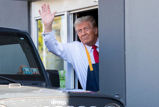 Donald Trump Waving Mcdonalds Glossy Poster Picture Photo Print Banner Conversationprints
