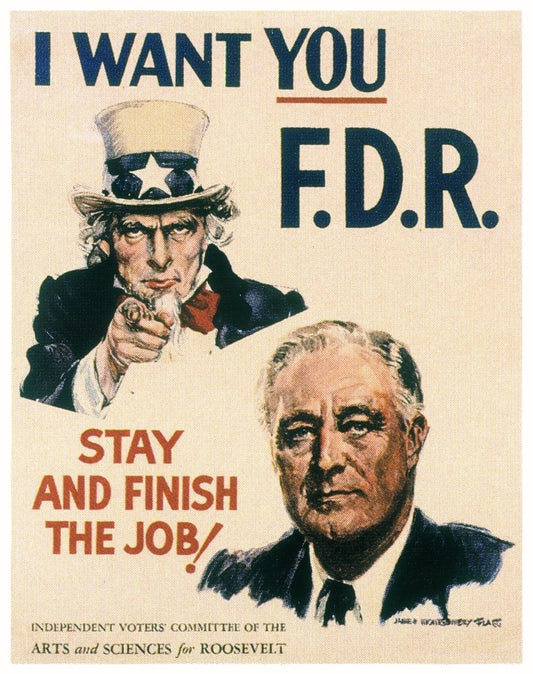 Roosevelt I Want You Ad Sign Glossy Poster Picture Photo Print Banner Conversationprints