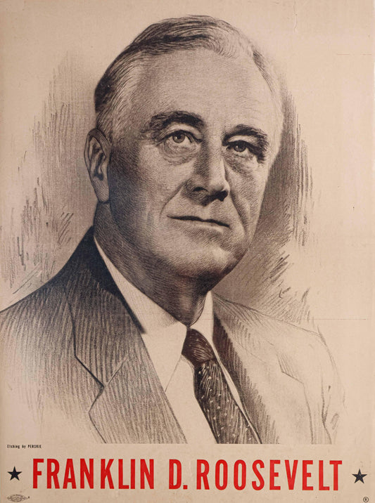 Roosevelt Campaign Ad Sign Glossy Poster Picture Photo Print Banner Conversationprints