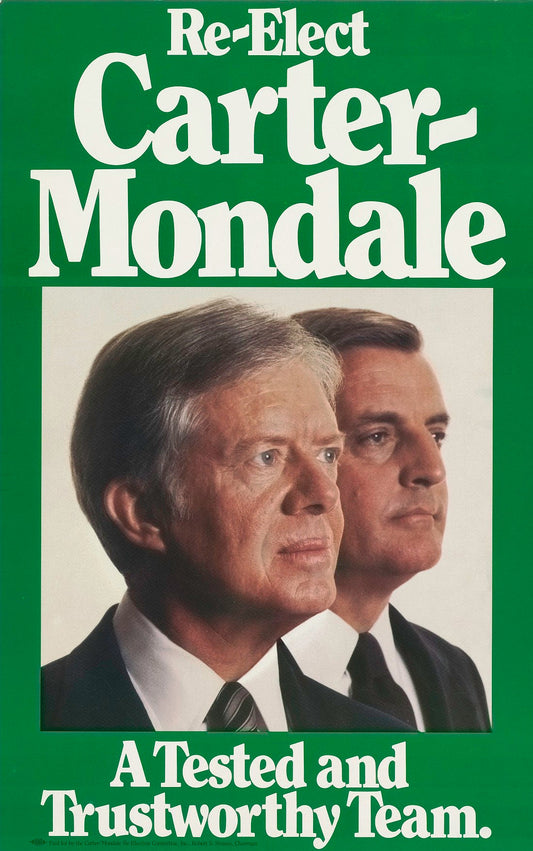 Carter Mondale Political Ad Glossy Poster Picture Photo Print Banner Conversationprints