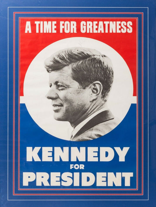 John F Kennedy Campaign Ad Jfk Glossy Poster Picture Photo Print Banner Conversationprints