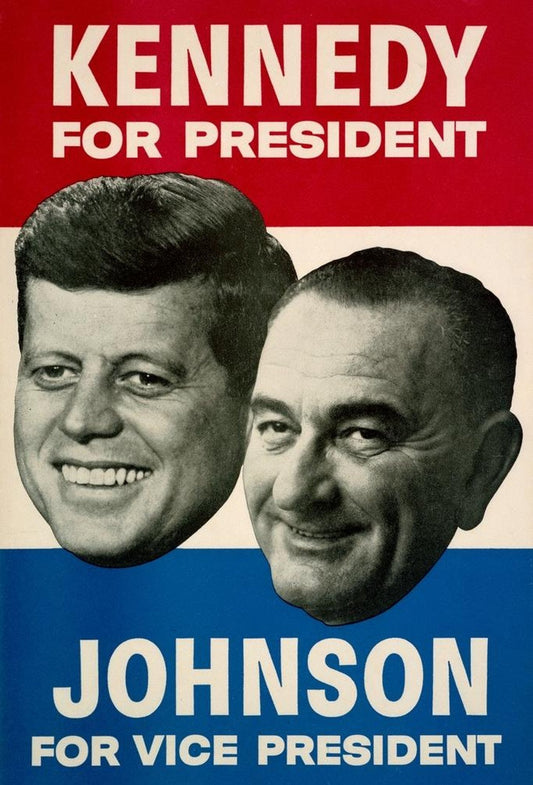 John Kennedy Johnson Campaign Ad Glossy Poster Picture Photo Print Banner Conversationprints