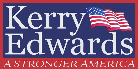 John Kerry Edwards Campaign Ad Glossy Poster Picture Photo Print Banner Conversationprints
