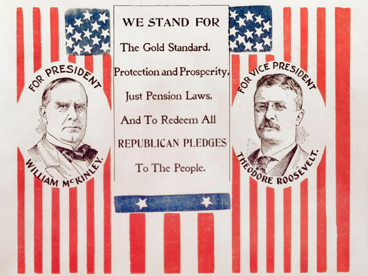 Mckinley Roosevelt Campaign Ad Glossy Poster Picture Photo Print Banner Conversationprints
