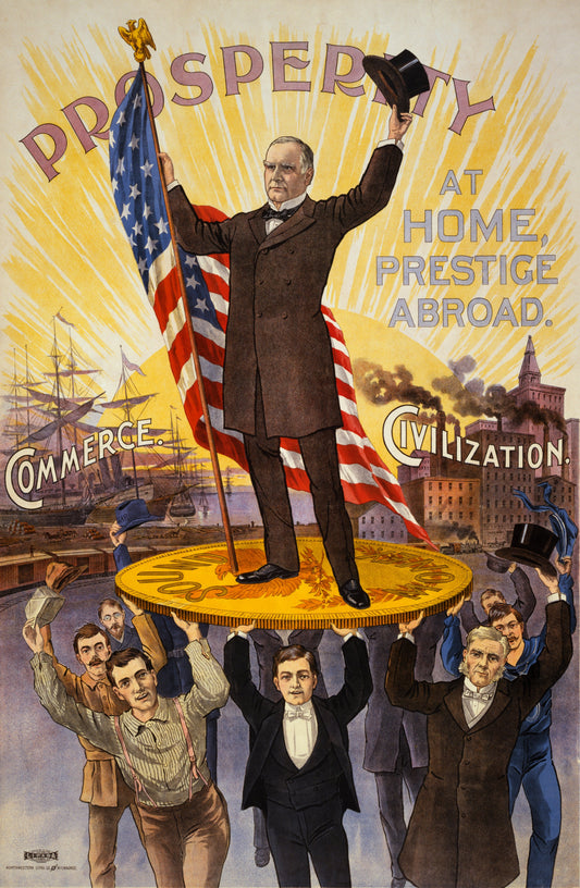 William Mckinley Campaign Ad Glossy Poster Picture Photo Print Banner Conversationprints