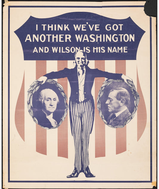 Woodrow Wilson Campaign Ad Glossy Poster Picture Photo Print Banner Conversationprints