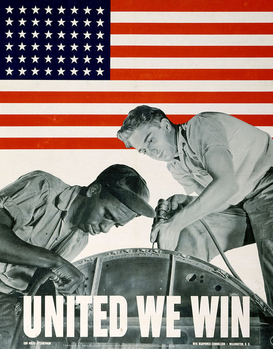 United We Win War Propaganda Ad Glossy Poster Picture Photo Print Banner Conversationprints