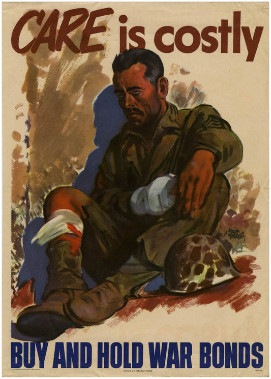 War Bonds Propaganda Ad Care Cost Glossy Poster Picture Photo Print Banner Conversationprints