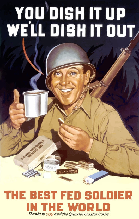Best Fed Soldier Propaganda Ad Glossy Poster Picture Photo Print Banner Conversationprints
