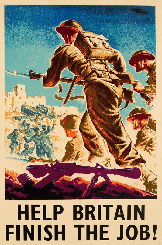 Help Britain Finish The Job Ad Glossy Poster Picture Photo Print Banner Conversationprints