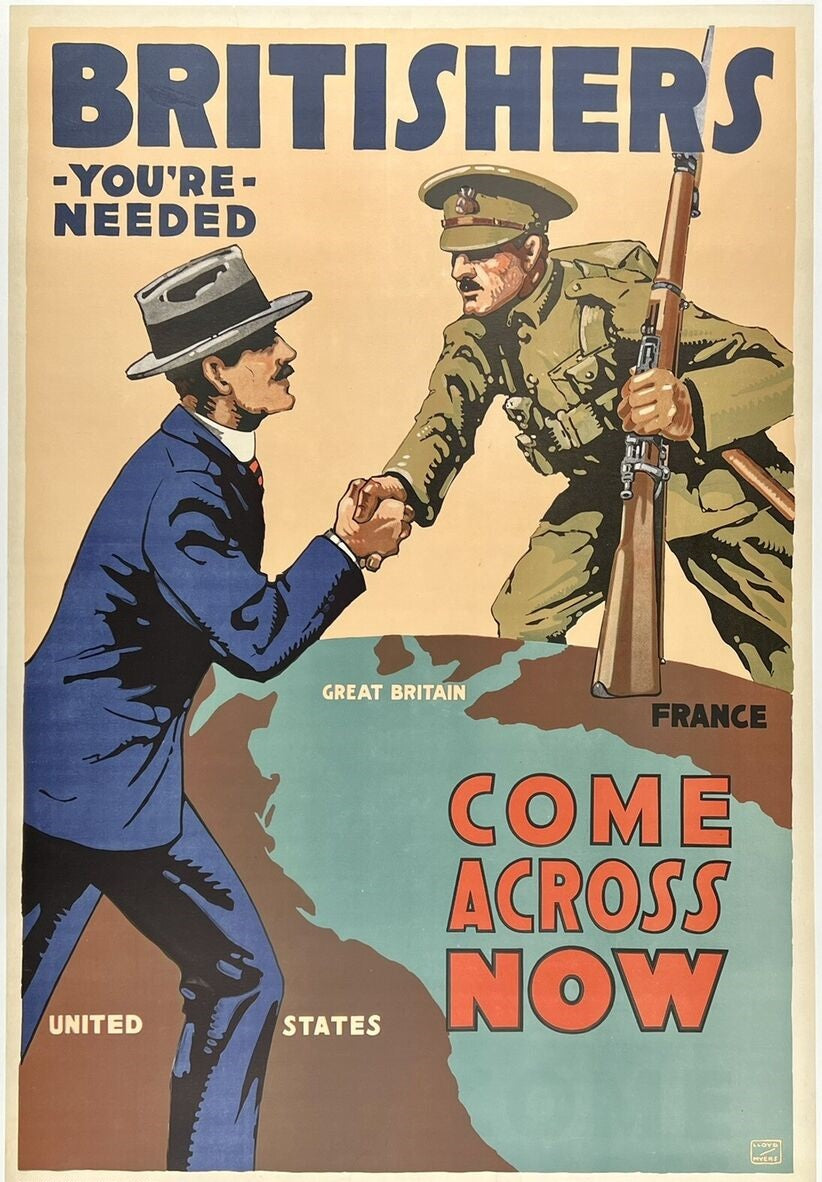 Britishers Needed Propaganda Ad Glossy Poster Picture Photo Print Banner Conversationprints