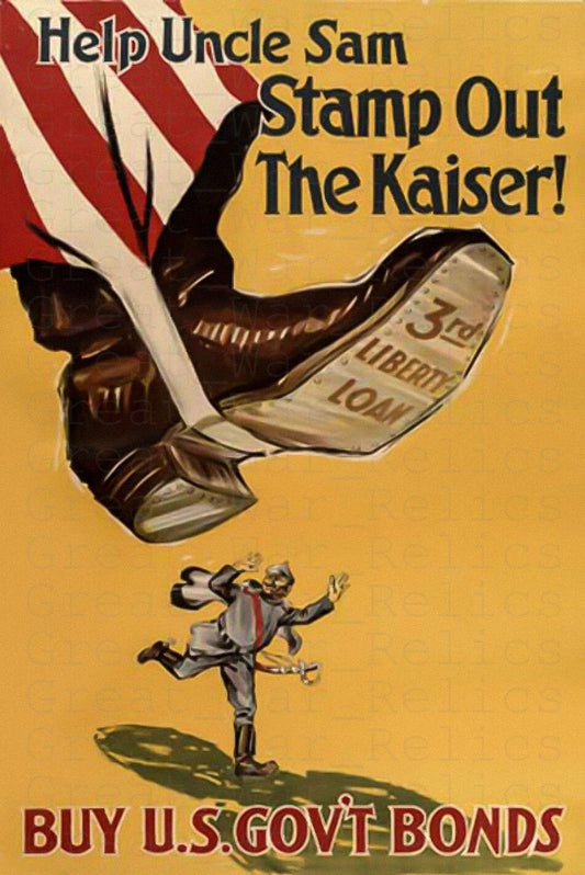 Government Bonds Kaiser Ww1 Ad Glossy Poster Picture Photo Print Banner Conversationprints