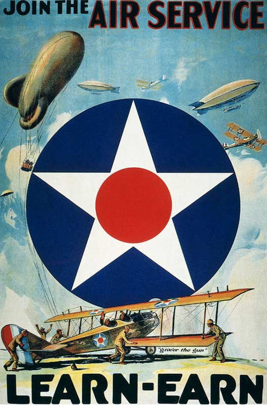 Us Air Service Ww2 Propaganda Glossy Poster Picture Photo Print Banner Conversationprints
