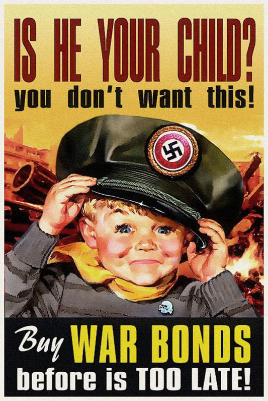 Ww2 War Bonds Child Propaganda Ad Glossy Poster Picture Photo Print Banner Conversationprints