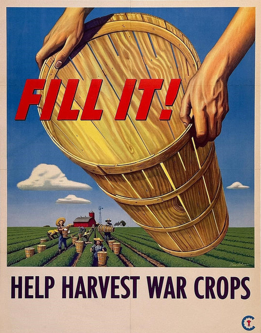 Harvest War Crops Ww2 Propaganda Glossy Poster Picture Photo Print Banner Conversationprints