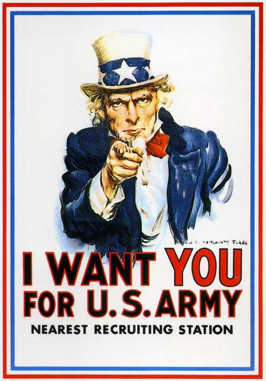 I Want You Us Army Ad Ww2 Wwii Glossy Poster Picture Photo Print Banner Conversationprints