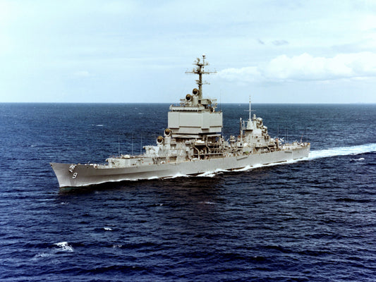 Uss Long Beach Missile Cruiser Glossy Poster Picture Photo Print Banner Conversationprints
