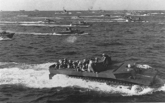 Us Marines In Lvt Vehicle Iwo Jima Glossy Poster Picture Photo Print Banner Conversationprints