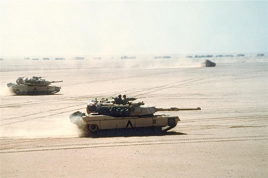 M1 Abrams Vehicle In Formation Glossy Poster Picture Photo Print Banner Conversationprints