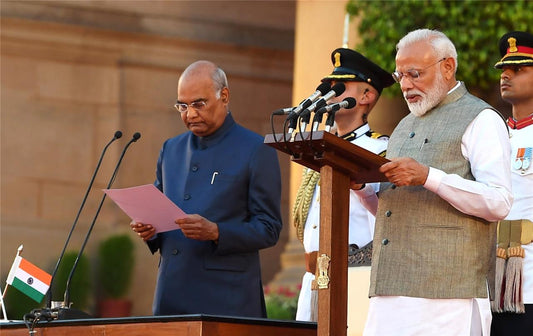 India Narendra Modi Sworn In Oath Glossy Poster Picture Photo Print Banner Conversationprints