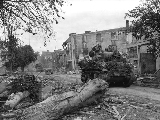 M3 Stuart Light Tank Coutances Ww2 Glossy Poster Picture Photo Print Banner Conversationprints