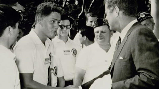Bill Clinton John F Kennedy Meet Glossy Poster Picture Photo Print Banner Conversationprints