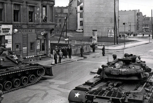 M48 Patton Tank West Berlin Wall Glossy Poster Picture Photo Print Banner Conversationprints