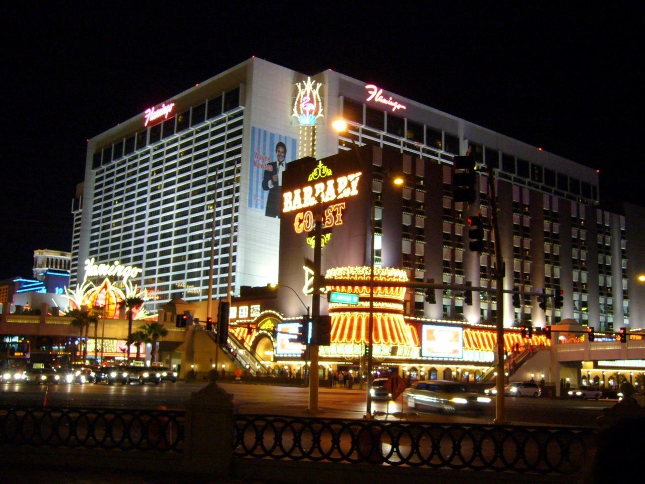 Flamingo Las Vegas Casino Hotel At Night Poster Picture Photo Print Banner Conversationprints