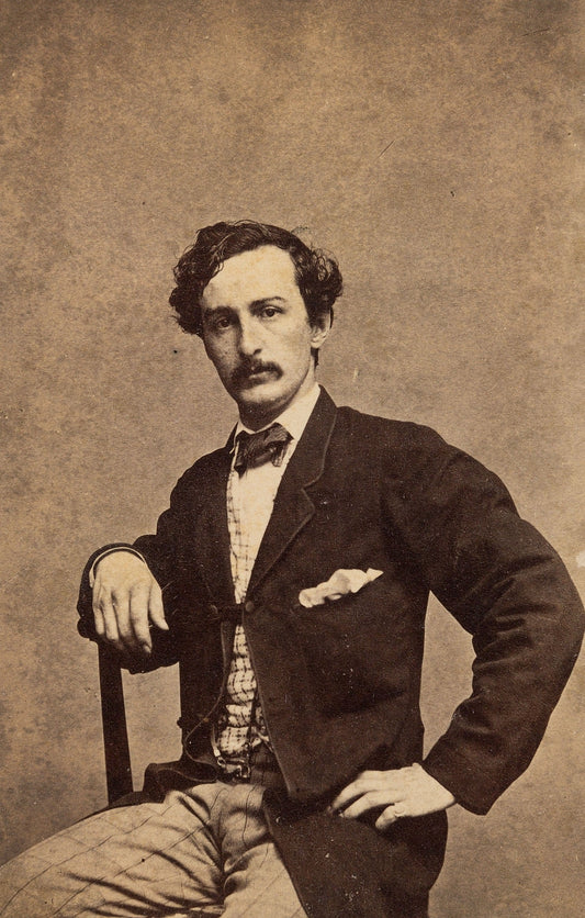 John Wilkes Booth Portrait Us Glossy Poster Picture Photo Print Banner Conversationprints