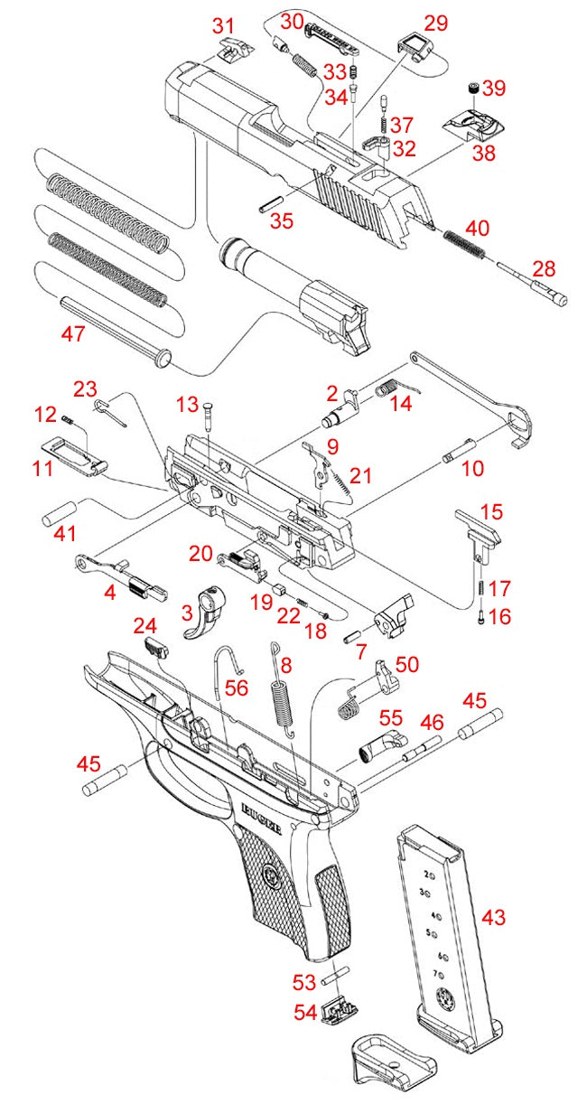 Ruger Lc380 Gun Diagram Schematic Glossy Poster Picture Photo Print Banner Conversationprints