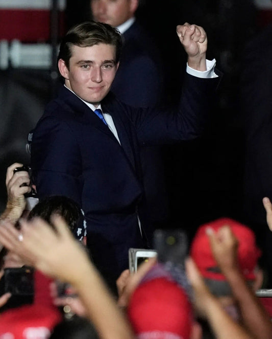 Barron Trump 2024 Rally Fist Glossy Poster Picture Photo Print Banner Conversationprints