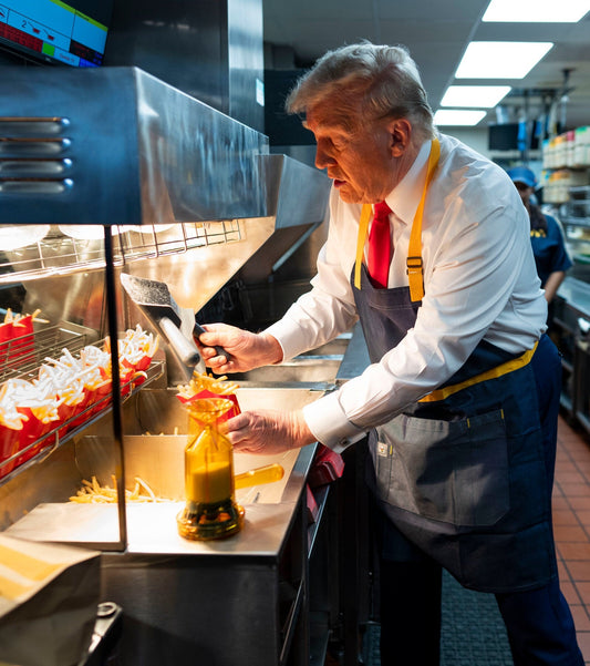 Trump Serving Mcdonalds Fries Us Glossy Poster Picture Photo Print Banner Conversationprints