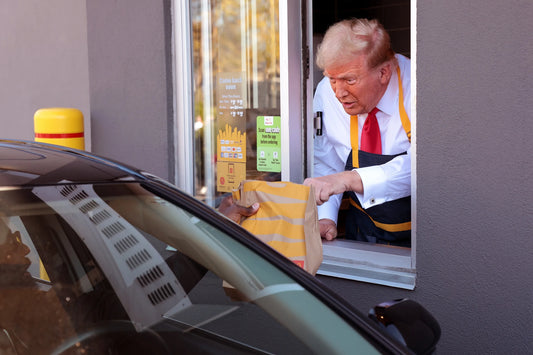 Trump Mcdonalds Job 2024 Glossy Poster Picture Photo Print Banner Conversationprints