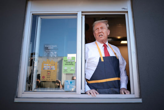 Trump Mcdonalds Window Drive Thru Glossy Poster Picture Photo Print Banner Conversationprints