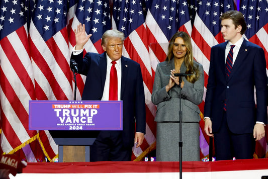 Trump Melania Barron 2024 Victory Glossy Poster Picture Photo Print Banner Conversationprints