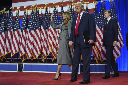 Trump Melania Barron 2024 Speech Glossy Poster Picture Photo Print Banner Conversationprints