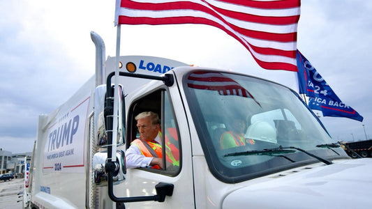 Trump Garbage Truck Us 2024 Glossy Poster Picture Photo Print Banner Conversationprints