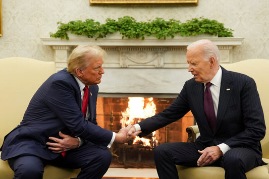 Trump Biden White House Meeting Glossy Poster Picture Photo Print Banner Conversationprints