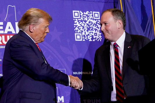 Lee Zeldin Donald Trump Handshake Glossy Poster Picture Photo Print Banner Conversationprints
