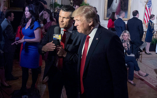 Pete Hegseth Donald Trump Fox Glossy Poster Picture Photo Print Banner Conversationprints