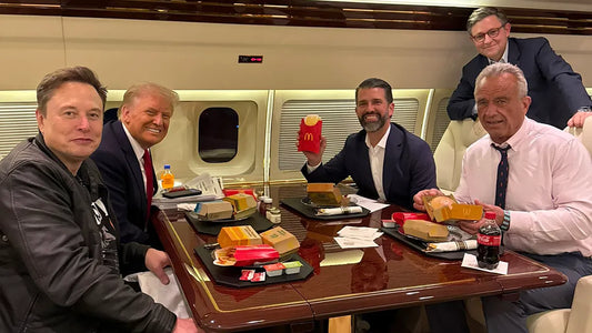 Trump Rfk Jr Musk Plane Mcdonalds Glossy Poster Picture Photo Print Banner Conversationprints